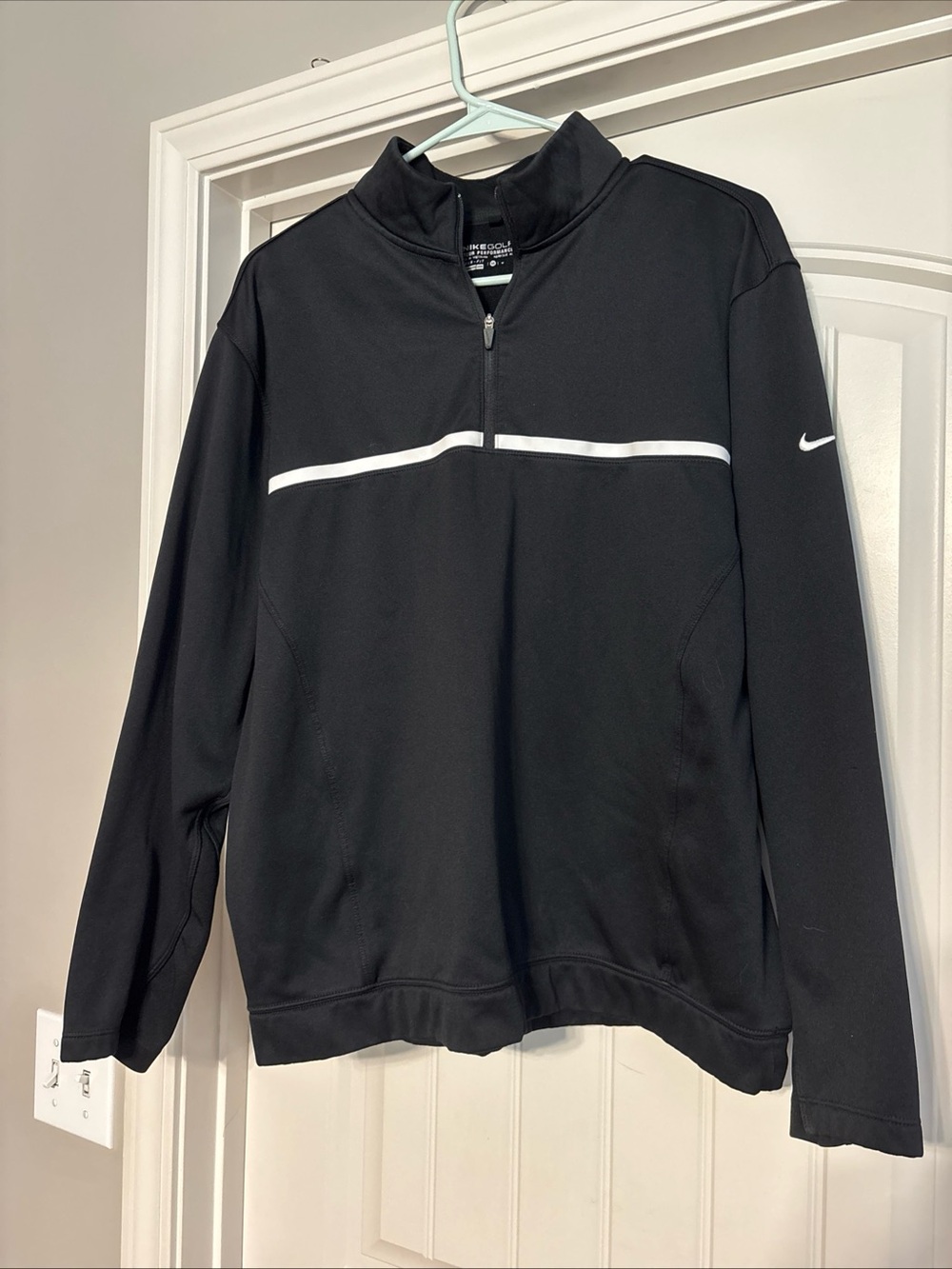 Nike Golf Tour Performance Therma Fit 1/4 Zip Pullover Men’s Sz Medium Black